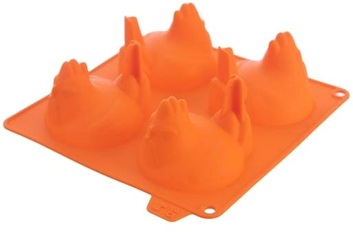 Baking Mould Orion Silicone hen mould 4 orange ...