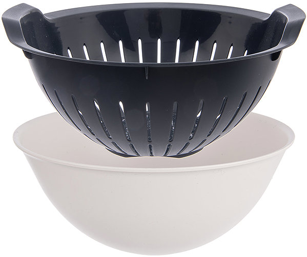 Küchensieb Orion Sieb UH + Schale ELA Durchmesser 25 cm grau ...