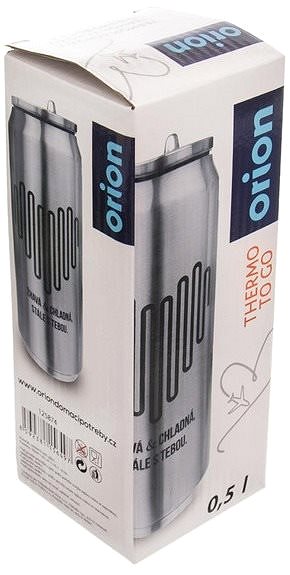 Termoska ORION Termoska-plechovka ner. 0,5 l ŽHAVÁ&CHLADNÁ Obal/krabička