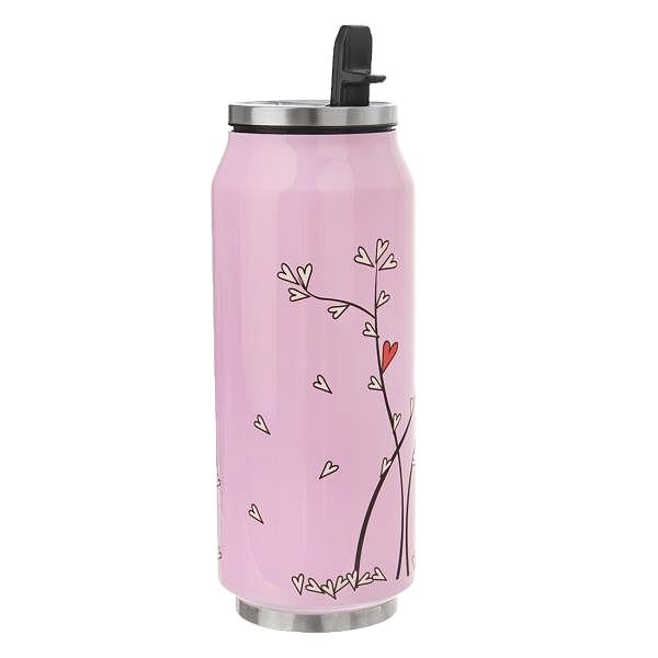 Thermos ORION Thermos-Can Stainless Steel 0.4l Heart Tree Lateral view