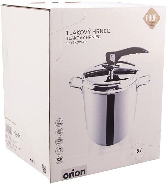 Pressure Cooker ORION PROFI Casserole stainless steel 9l Packaging/box