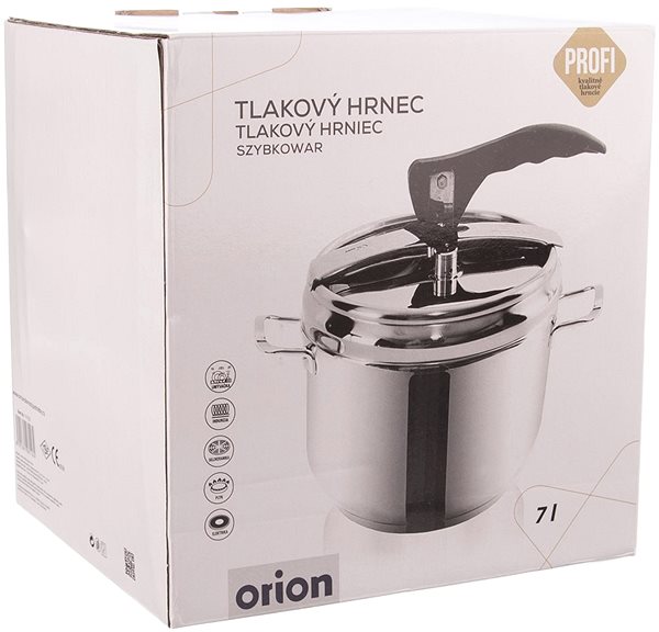 Pressure Cooker ORION PROFI Casserole Stainless Steel 7l Packaging/box