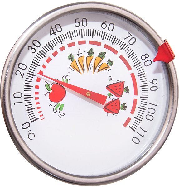 Küchenthermometer ORION Edelstahlthermometer zum Einkochen, Durchmesser 7,5 cm ...