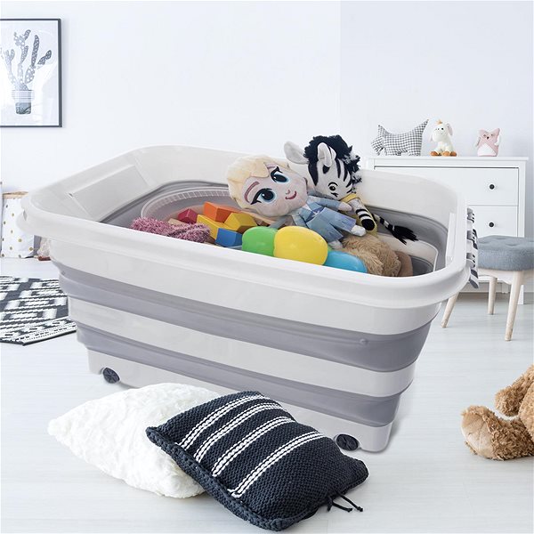 Aufbewahrungsbox ORION Box KEMP faltbar, Räder + Deckel 30 l ...