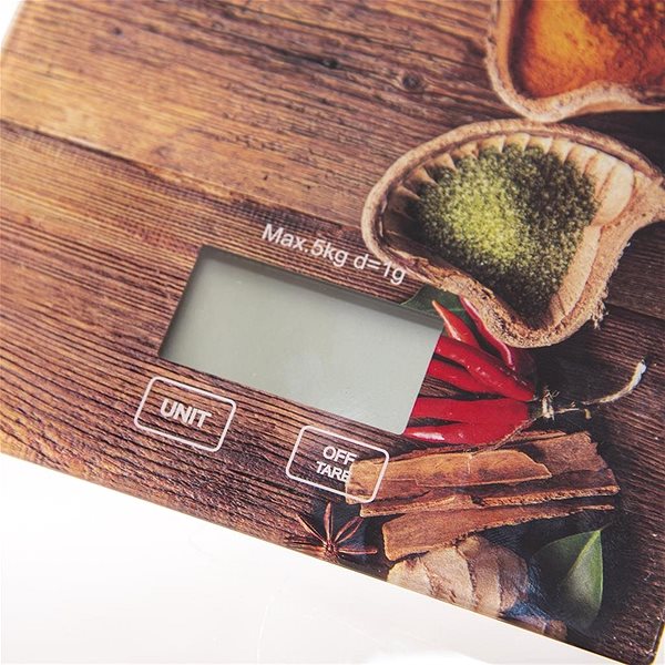 Kitchen Scale SPICES Kitchen Scale Digital, Glass/UH 5kg Features/technology