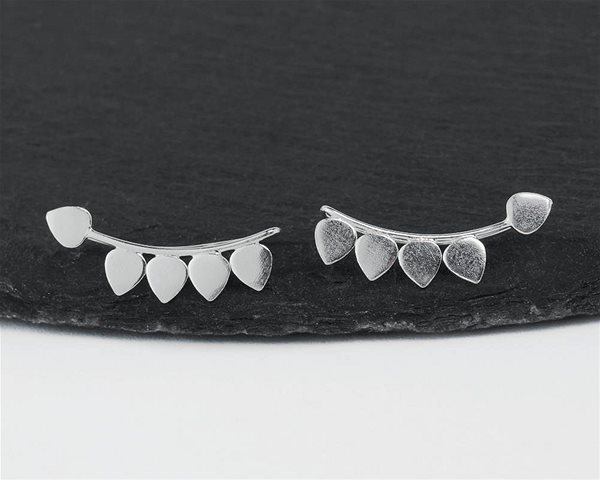 ORIENTAL silver minimalist earrings Drops.