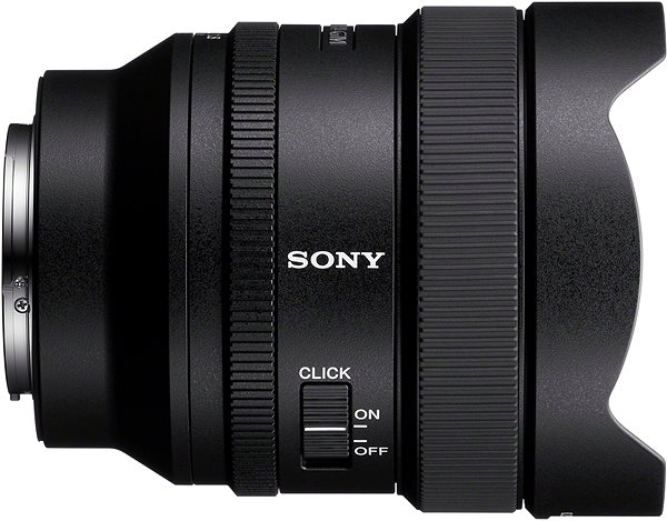 Objektív Sony FE 14 mm f/1,8 GM Bočný pohľad