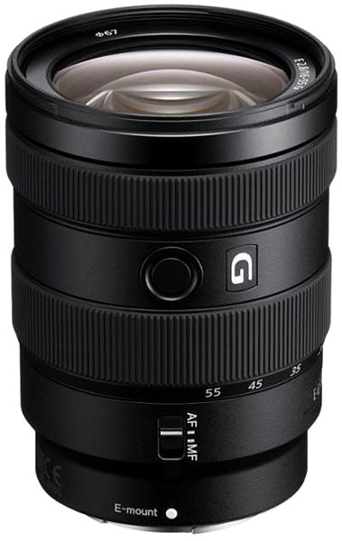 Objektiv Sony E 16-55mm f/2.8 G Seitlicher Anblick