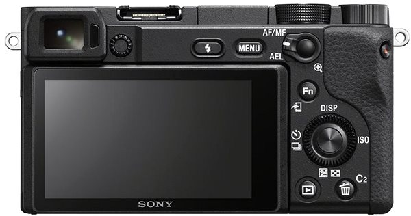Digitalkamera Sony Alpha A6400 Body - schwarz Rückseite