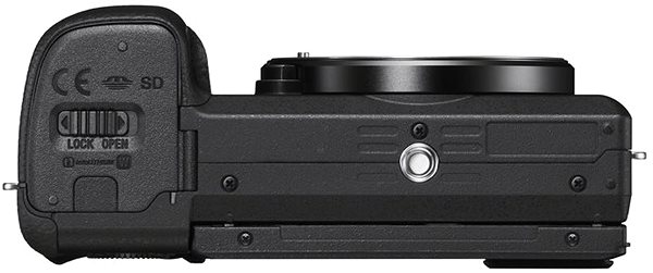 Digitalkamera Sony Alpha A6400 Body - schwarz Bodenseite