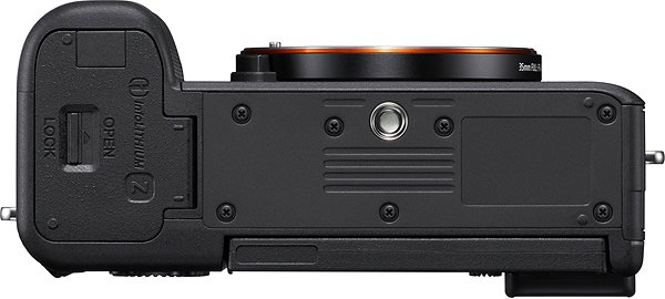 Digitalkamera Sony Alpha A7C - Silbernes Kameragehäuse Bodenseite