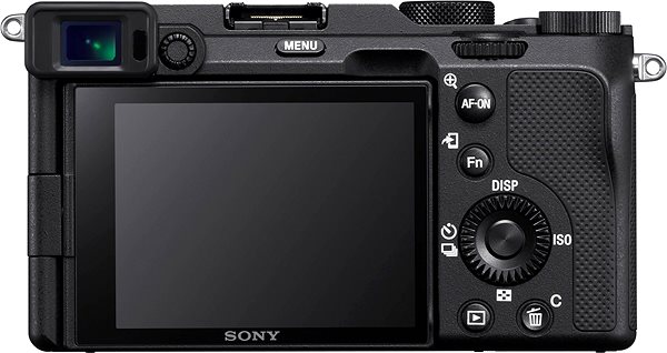 Digitalkamera Sony Alpha A7C Body - schwarz Rückseite