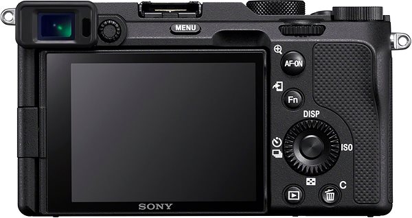 Digitalkamera Sony Alpha A7C schwarz + GP-VPT2BT Grip Rückseite