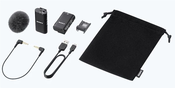 Digitálny fotoaparát Sony Alpha A7C + FE 28–60 mm f/4 – 5,6 čierny + Mikrofón ECM-W2BT Obsah balenia