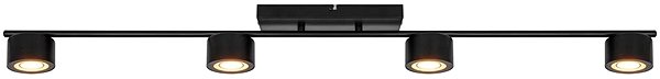 Ceiling light Nordlux Built-in LED ceiling light Clyde 2700 K - black .