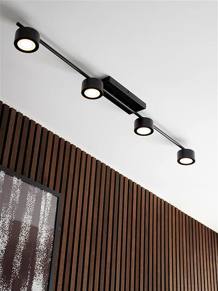 Ceiling light Nordlux Built-in LED ceiling light Clyde 2700 K - black .