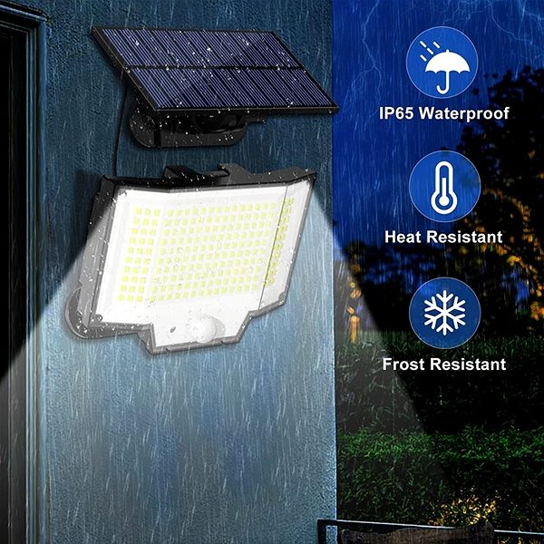 LED Reflector Xtech solar LED luminaire SLX-200 sensor 200 LED ...