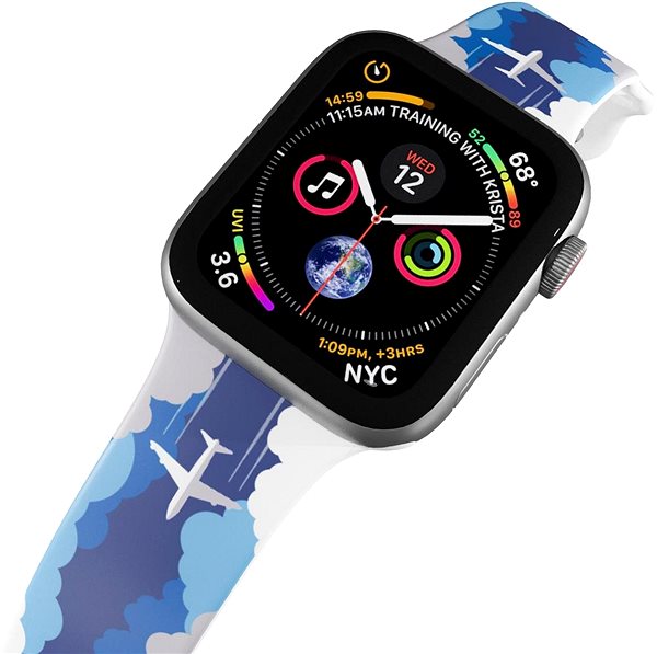Řemínek Mi-Band Let v oblacích pro Apple Watch 42/44/45 mm ...