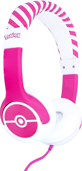 Kopfhörer OTL Pokémon Pink Pokeball Seitlicher Anblick
