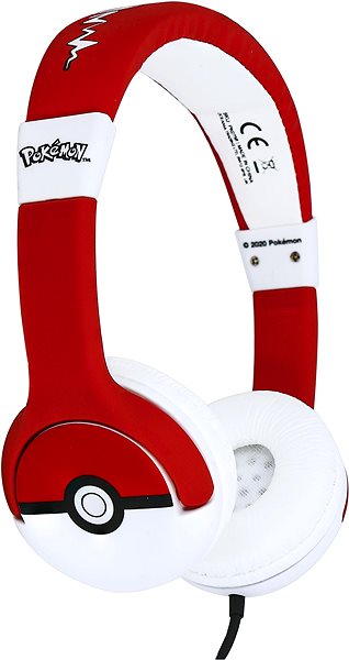 Fej-/fülhallgató OTL Pokémon Red Pokeball Oldalnézet