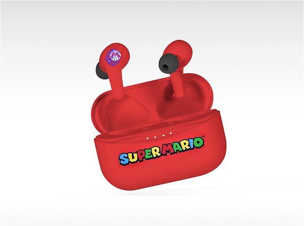 Vezeték nélküli fül-/fejhallgató OTL Super Mario TWS Earpods Red ...