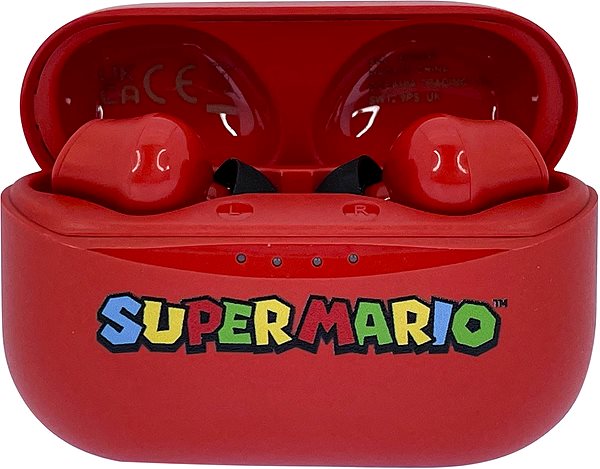 Vezeték nélküli fül-/fejhallgató OTL Super Mario TWS Earpods Red ...