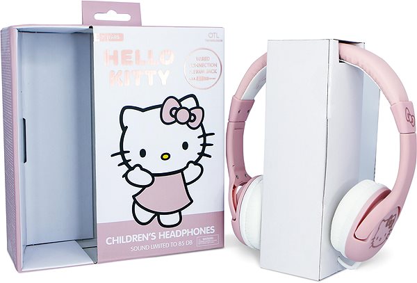 Slúchadlá OTL Hello Kitty Rose Gold Children's Headphones ...