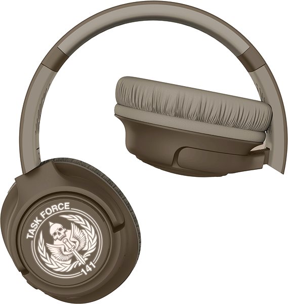 Bezdrôtové slúchadlá OTL Call of Duty Desert Sand Camo Wireless LED Headphones ...