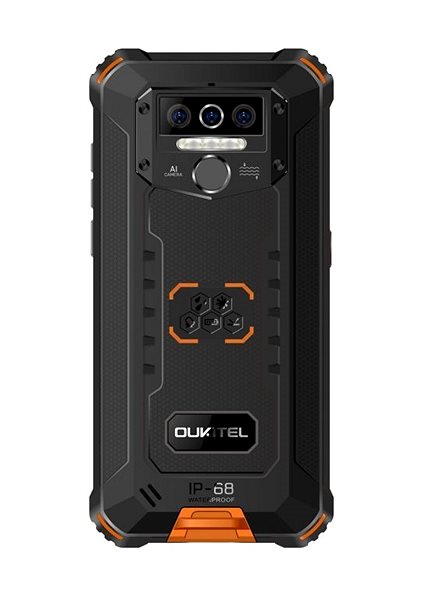 Mobilný telefón Oukitel WP5 Pro oranžový Zadná strana