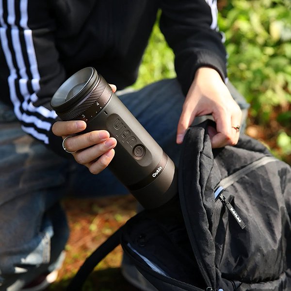 Kaffeemühle OUTIN Fino Tundra Brown Portable Coffee Grinder ...