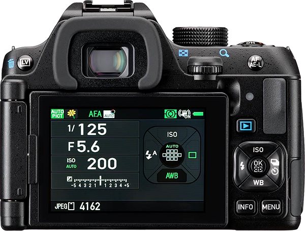 Digitální fotoaparát PENTAX KF černý + DA 18-55 mm f/3,5-5,6 AL WR ...