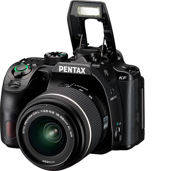 Digitális fényképezőgép PENTAX KF fekete + DA L 18-55 WR ...