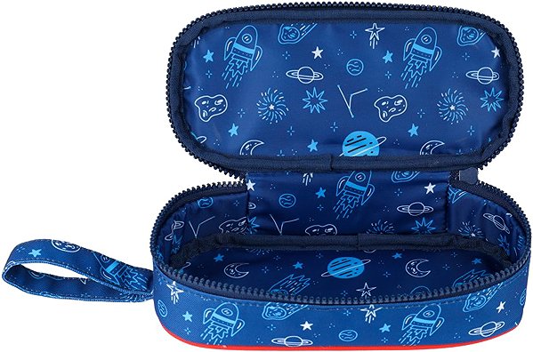 OXFORD Etue school pencil case, space, blue.