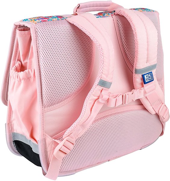 OXFORD Little Flowers school bag, pink.