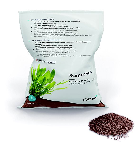 Aquarium substrate ScaperLine substrate 9 l brown .