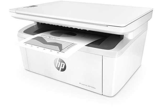 Laserdrucker HP LaserJet Pro MFP M28w Seitlicher Anblick