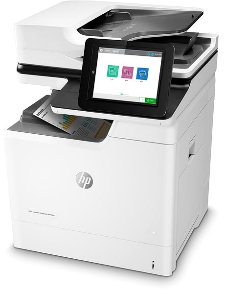 Laser Printer HP Color LaserJet Enterprise MFP M681dh Lateral view