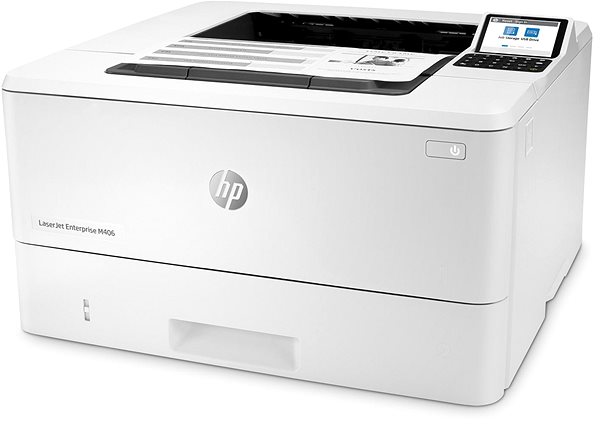 Laserdrucker HP LaserJet Enterprise M406dn printer Seitlicher Anblick