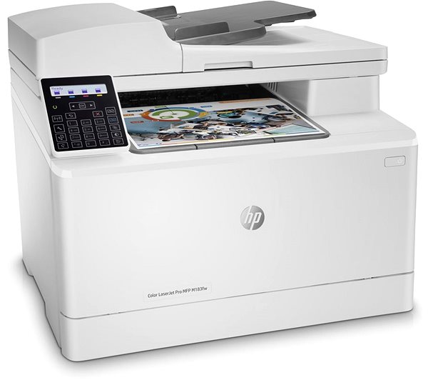 Laser Printer HP Color LaserJet Pro MFP M183fw Lateral view