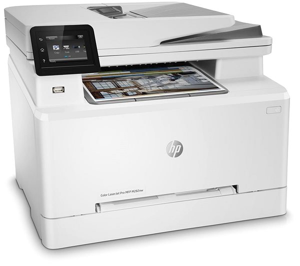 Laserdrucker HP Color LaserJet Pro MFP M282nw Seitlicher Anblick