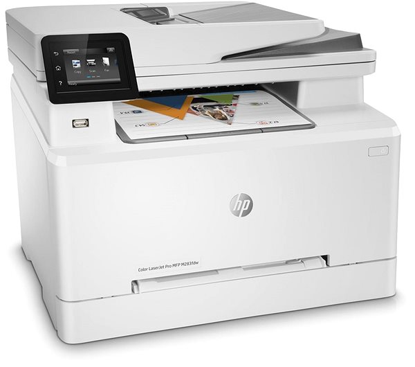 Laser Printer HP Color LaserJet Pro MFP M283fdw Lateral view