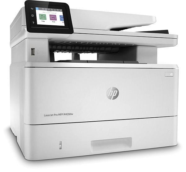 Laserdrucker HP LaserJet Pro MFP M428dw All-in-One Seitlicher Anblick