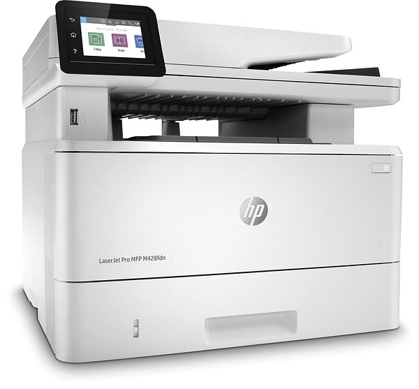 Laserdrucker HP LaserJet Pro MFP M428fdn Seitlicher Anblick