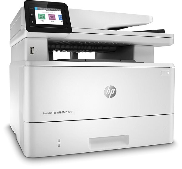 Laserdrucker HP LaserJet Pro MFP M428fdw Seitlicher Anblick