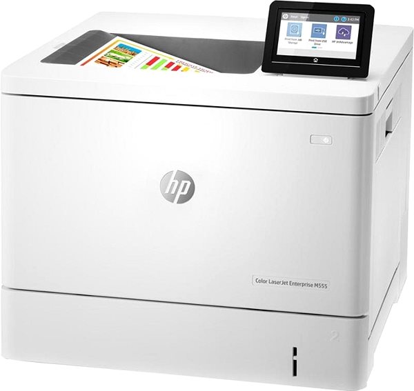 Lézernyomtató HP Color LaserJet Enterprise M555dn JetIntelligence Oldalnézet