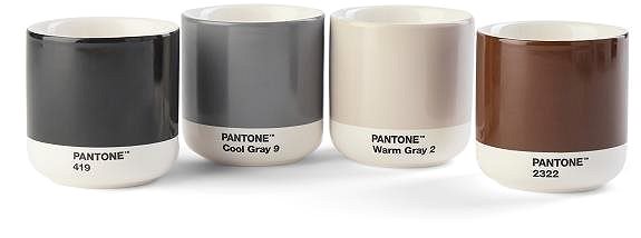 Thermal Mug PANTONE Mug Cortado Set - Light, Dark Gray, Brown, Black Screen
