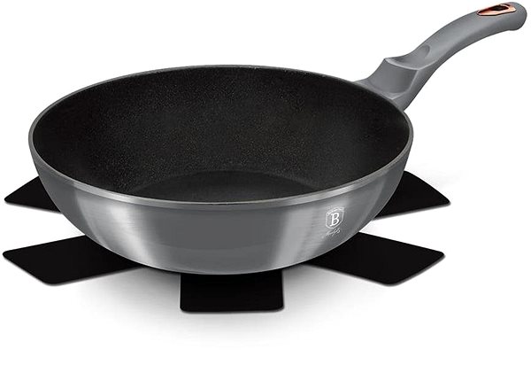 Wok Pan Berlingerhaus 28 cm granite wok Bh-6007 Moonlight ...