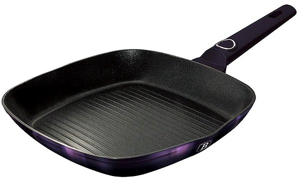 Pan BERLINGERHAUS Grill pan with titanium surface 28 cm Purple Eclipse Collection .