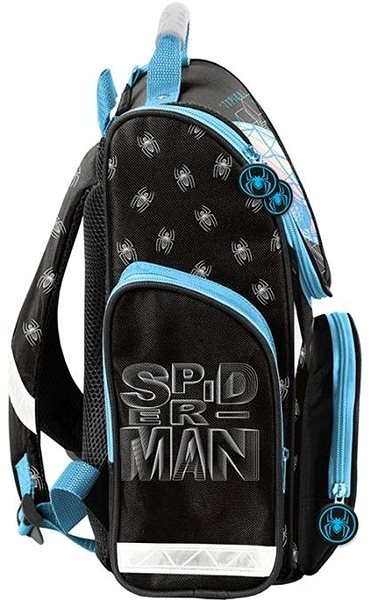 School backpack PASO School bag for first graders Spiderman Lock .