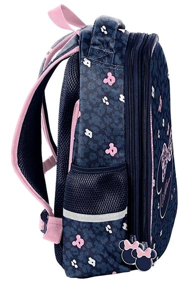 School backpack PASO School bag Minnie Mouse bow .